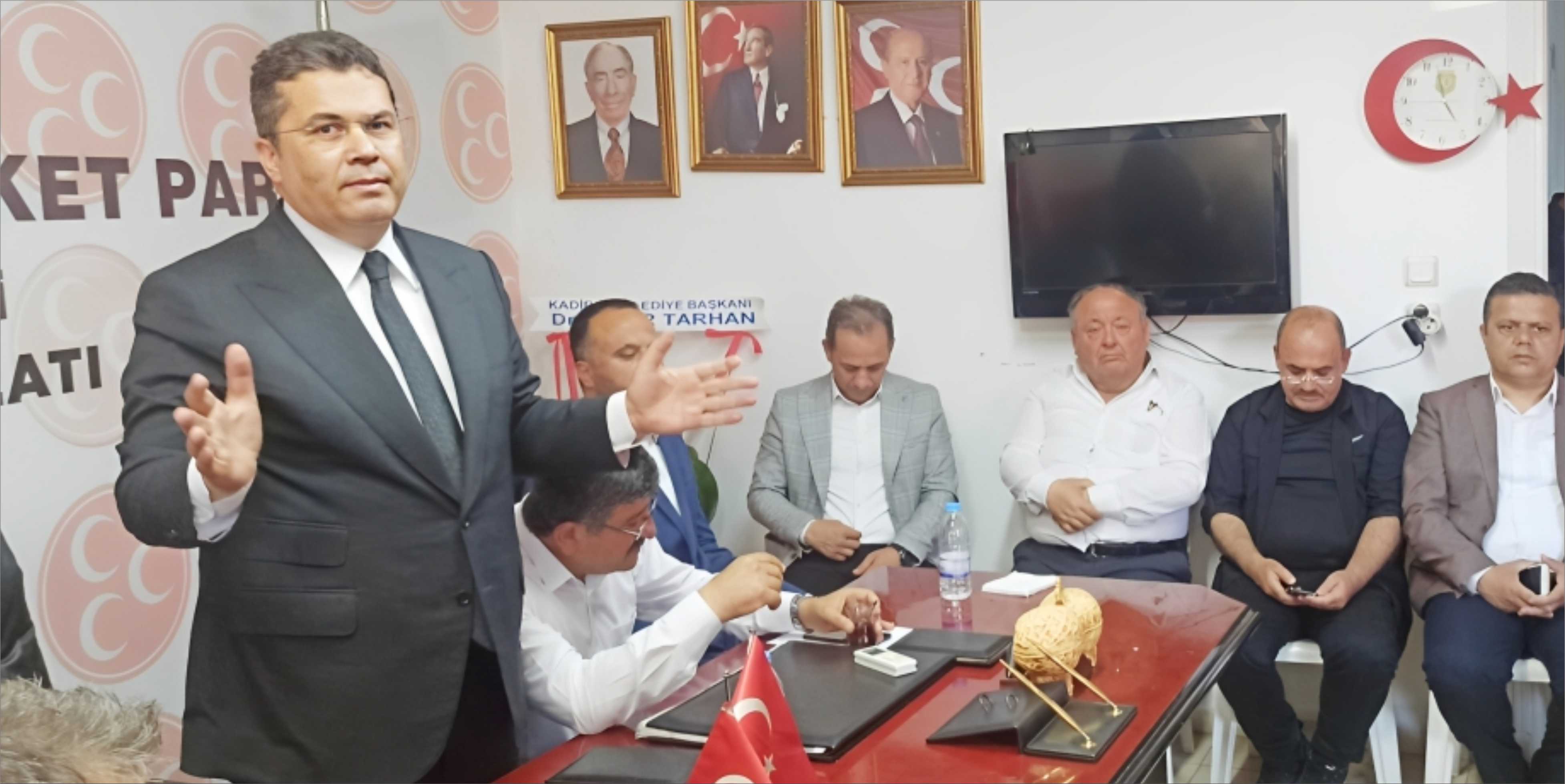 RUHİ ERSOY’DAN KADİRLİ MHP TEŞKİLATINA TEŞEKKÜR ZİYARETİ