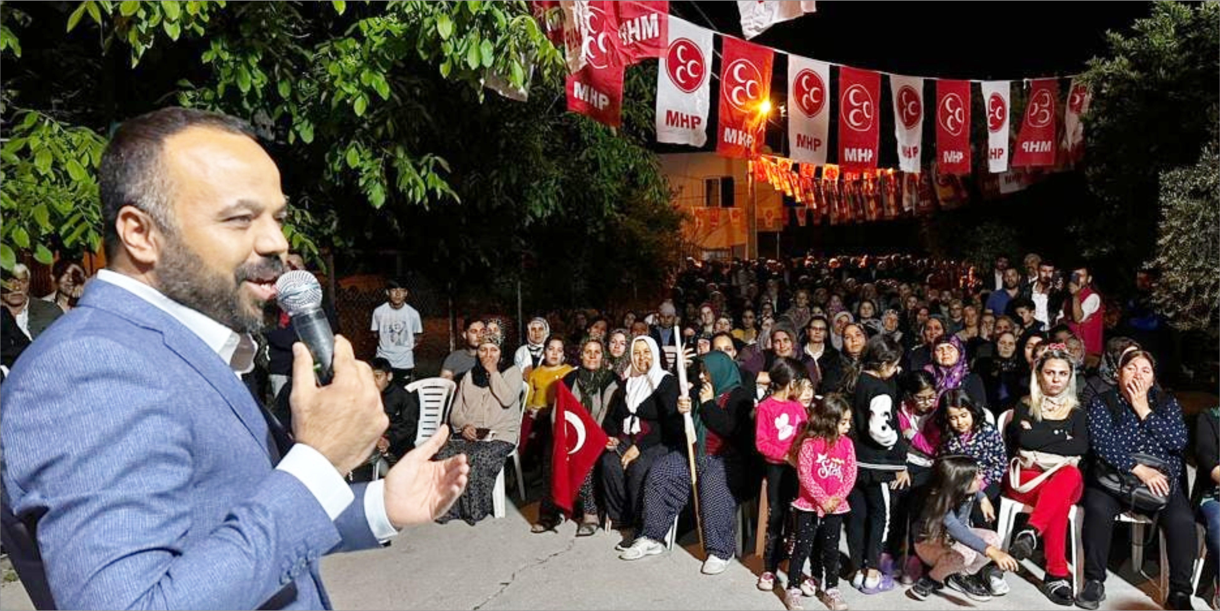 YENİ MAHALLE'DE MHP COŞKUSU